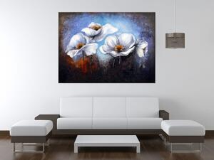 Ručne maľovaný obraz Alpské maky Rozmery: 100 x 70 cm
