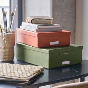 Úložný papierový box Green/Orange Väčší zelená