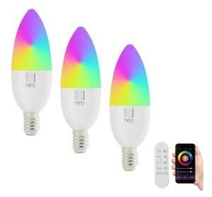 IMMAX NEO LITE SMART sada 3x žárovka LED E14 6W RGB+CCT, stmívatelná, Wi-Fi, Beacon, DO, TUYA 07716CDO + záruka 3 roky zadarmo