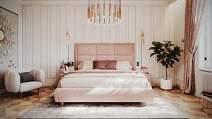 IMPALA Kráľovská dizajnová posteľ s úložným priestorom