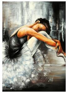 Ručne maľovaný obraz Spiaca baletka Rozmery: 120 x 80 cm