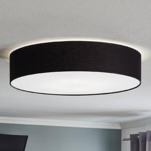 Stropné svietidlo Rondo, tmavošedá Ø 60cm, Čierna, Spálňa, Textil / látka / hodváb, Moderný, Závesné svietidlo