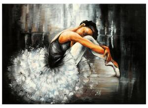 Ručne maľovaný obraz Spiaca baletka Rozmery: 100 x 70 cm