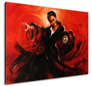 Ručne maľovaný obraz Španielska tanečnica Rozmery: 120 x 80 cm