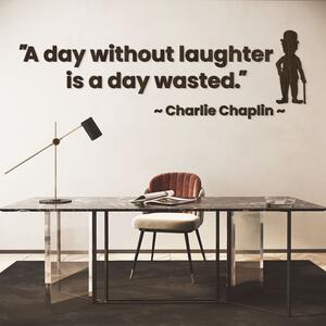 DUBLEZ | Drevený citát na stenu od slávneho Chaplina