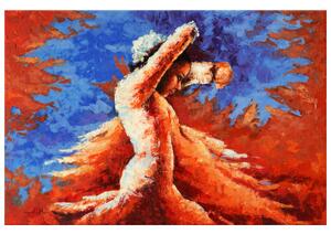 Ručne maľovaný obraz Tajomný tanec Rozmery: 120 x 80 cm