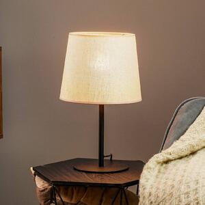 Stolová lampa Chicago s ľanovým tienidlom