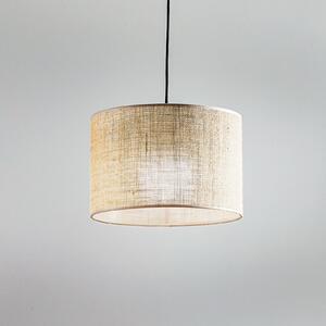 Závesné svietidlo Juta, 1-plameňové Ø 30 cm, Hnedá / hrdzavá, Obývacia izba / jedáleň, Textil / látka / hodváb, Závesné svietidlo