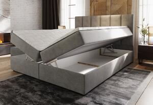 Čalúnená posteľ boxspring KARDI, 160x200, soft 11 + topper