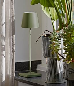 Nuindie LED dobíjacia stolná lampa, USB-C, jedľovo zelená, IP54