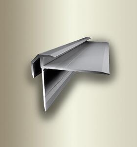 Schodový profil pre krytiny do 5,5 mm (skrutkovací) | Küberit 835 Im. nerezu F2