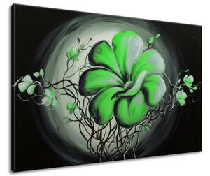 Ručne maľovaný obraz Zelená živá krása Rozmery: 120 x 80 cm