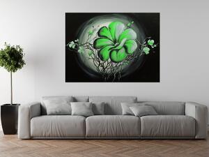 Ručne maľovaný obraz Zelená živá krása Rozmery: 120 x 80 cm