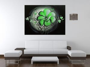 Ručne maľovaný obraz Zelená živá krása Rozmery: 70 x 100 cm
