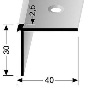 Schodový profil pre krytiny do 2,5 mm (skrutkovací) | Küberit 870 Zlato F05