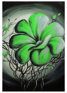 Ručne maľovaný obraz Zelená živá krása Rozmery: 100 x 70 cm
