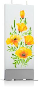 Flatyz Nature Yellow Hibiscus dekoratívna sviečka 6x15 cm