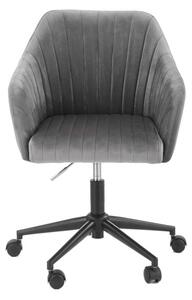 Kancelárska stolička FRISCO, 54x91x50, popol velvet