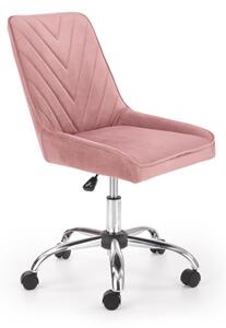 Kancelárska stolička RICO, 57x89x55, ružová velvet