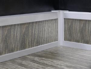 Soklový profil 60 mm na vloženie prúžku podlahy (lepený) | Küberit 950 Levé ukončení