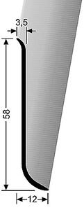 Soklový profil 58 mm (lepený) | Küberit 912 U Spojka 2 ks