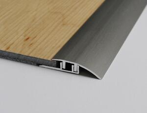 Prechodový spojovací profil 33 mm pre krytiny do 7,5 mm (narážací/skrutkovací) | nivelácia 4 - 12 mm Im. nerezu kart. F2G