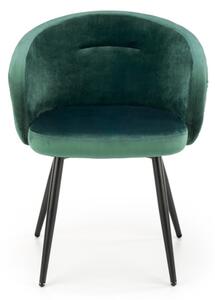 Jedálenská stolička BAND, 61x77x56, tmavo zelená