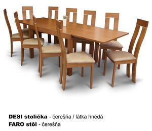 KONDELA Jedálenský stôl, rozkladací, čerešňa, 120-240x90 cm, FARO