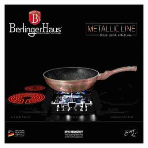 BERLINGERHAUS Wok s mramorovým povrchom 30 cm Rosegold Metallic Line BH-6171