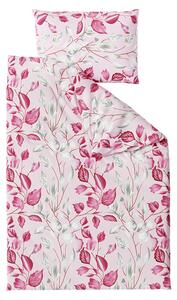 Bavlnené obliečky LISTY ružové