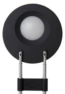 Stolná LED lampa MAULpuck, teleskopické rameno, čierna