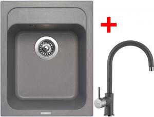 Set Sinks CLASSIC 400 Titanium + VITALIA GR