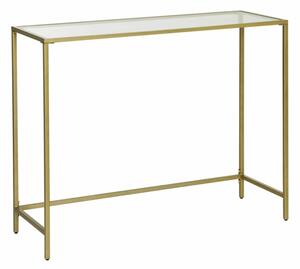 Moderný konzolový stolík 100 x 35 x 80 cm, zlatý