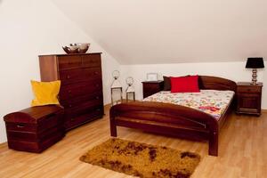MPE, PAVLA 90x200 posteľ z masívneho dreva, dekor borovice, jelša, dub, orech