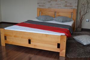 MPE, KLÁRA 120x200 posteľ z masívneho dreva, dekor borovice, jelša, dub, orech
