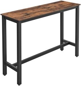 Barový stôl, stabilný vysoký stôl, jedálenský stôl 120 x 40 x 100 cm