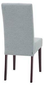 Sivá čalúnená stolička AMBER