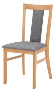 Drevená stolička s čalúneným sedadlom NIKAS