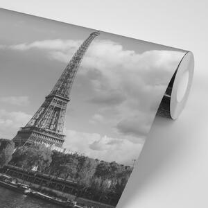 Fototapeta nádherná čiernobiela panoráma Paríža