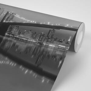 Fototapeta čiernobiely most v Manhattane