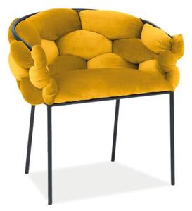 Jedálenská stolička NORTE Velvet, 76x75x40, bluvel 68