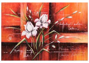 Ručne maľovaný obraz Rozkvitnutý tulipán Rozmery: 120 x 80 cm