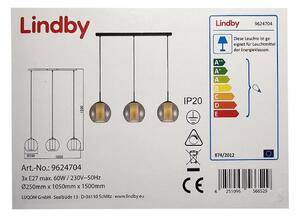 Lindby Lindby - Luster na lanku YELA 3xE27/60W/230V LW0611 + záruka 3 roky zadarmo
