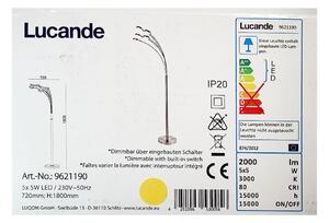 Lucande Lucande - LED Stmievateľná stojacia lampa CATRIONA 5xLED/5W/230V LW0745 + záruka 3 roky zadarmo