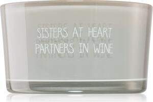 My Flame Candle With Crystal Sisters At Heart, Partners In Wine vonná sviečka 11x6 cm