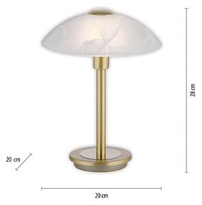 Paul Neuhaus Enova stolová lampa, mosadzná matná