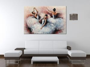 Ručne maľovaný obraz Nádherné baletky Rozmery: 70 x 100 cm