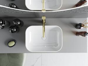 Mexen RITA umývadlo, 45x32 cm, zlatá-biela, 21084553