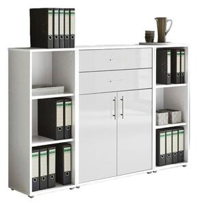 SKRINKA NA DOKUMENTY, biela, biela s vysokým leskom, 172,6/113,6/33 cm MID.YOU - Online Only kancelárie, Online Only
