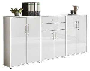 SKRINKA NA DOKUMENTY, biela, biela s vysokým leskom, 253,2/113,6/33 cm MID.YOU - Online Only kancelárie, Online Only